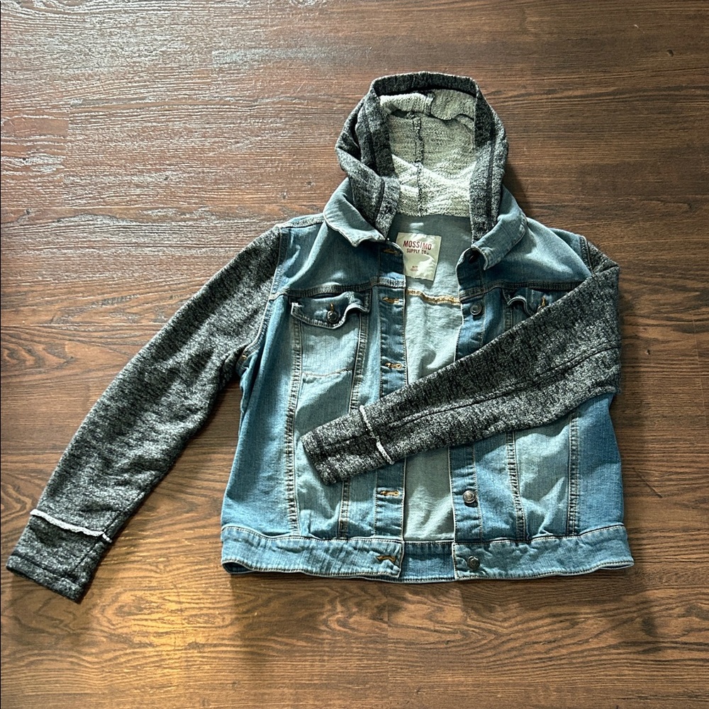 Mossimo Supply Co. Blue and Gray Jean Jacket